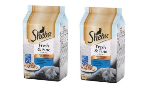 Sheba MINI rybne dania w sosie 6x50g+6x50g Sheba MINI rybne dania w sosie 6x50g+6x50g
