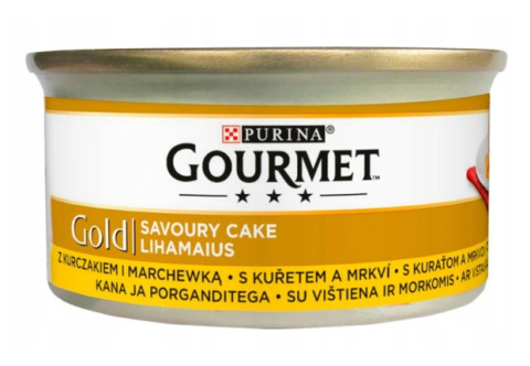 Gourmet Gold Savoury Cake kurczak marchewka 85g Gourmet Gold Savoury Cake kurczak marchewka 85g