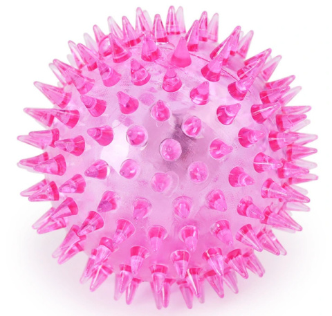 PIŁKA ZABAWKA MASUJE ZĘBY ŚWIECI PISZCZY 5,5CM PIŁKA ZABAWKA MASUJE ZĘBY ŚWIECI PISZCZY 5,5CM