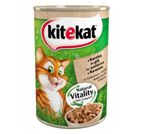 KITEKAT puszka 400g - karma dla kotów z kaczką KITEKAT puszka 400g - karma dla kotów z kaczką