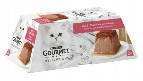 Purina GOURMET REVELATIONS Mus Łosoś 2 x 57g Purina GOURMET REVELATIONS Mus Łosoś 2 x 57g