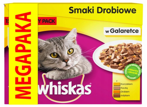 Whiskas Smaki Drobiowe 24x100g Whiskas Smaki Drobiowe 24x100g