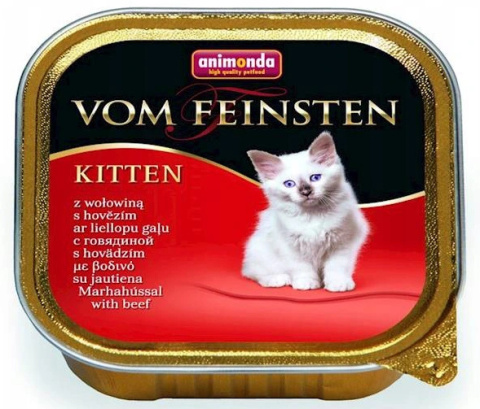 ANIMONDA VOM FEINSTEN KITTEN WOŁOWINA 100G ANIMONDA VOM FEINSTEN KITTEN WOŁOWINA 100G