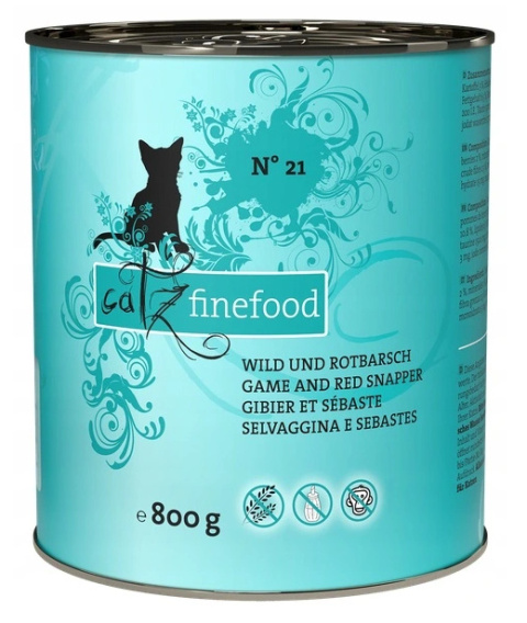 Catz Finefood karma z dziczyzną i karmazynem 800 g Catz Finefood karma z dziczyzną i karmazynem 800 g