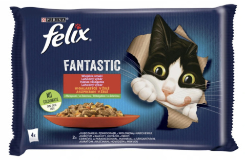 Felix karma dla kota mięso z warzywami 4x85g Felix karma dla kota mięso z warzywami 4x85g