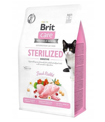 BRIT CARE CAT GRAIN FREE STERILISED 400g / KRÓLIK BRIT CARE CAT GRAIN FREE STERILISED 400g / KRÓLIK