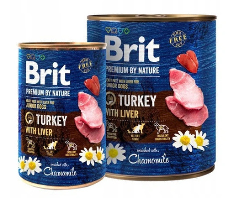 Brit Premium By Nature Turkey Liver Junior 400g