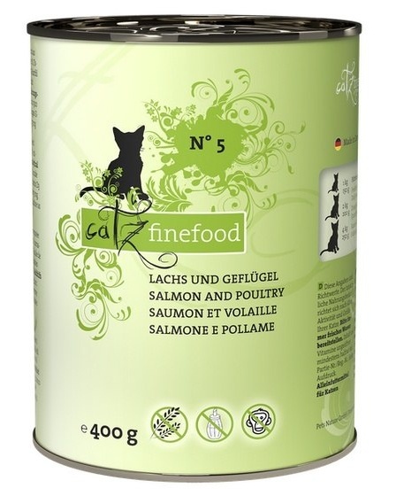 Catz Finefood N.05 łosoś i drób 400g