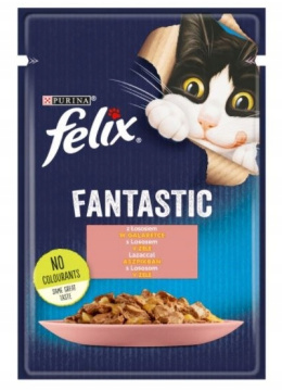 FELIX Fantastic dla kotów łosoś w galaretce 85g