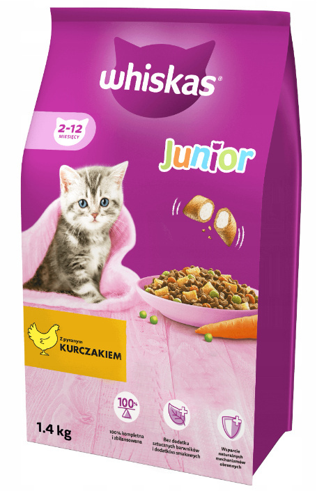 WHISKAS Junior kurczak 1,4 kg WHISKAS Junior kurczak 1,4 kg
